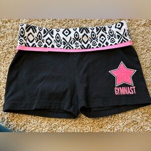 Girls Justic size 10 gymnastics shorts